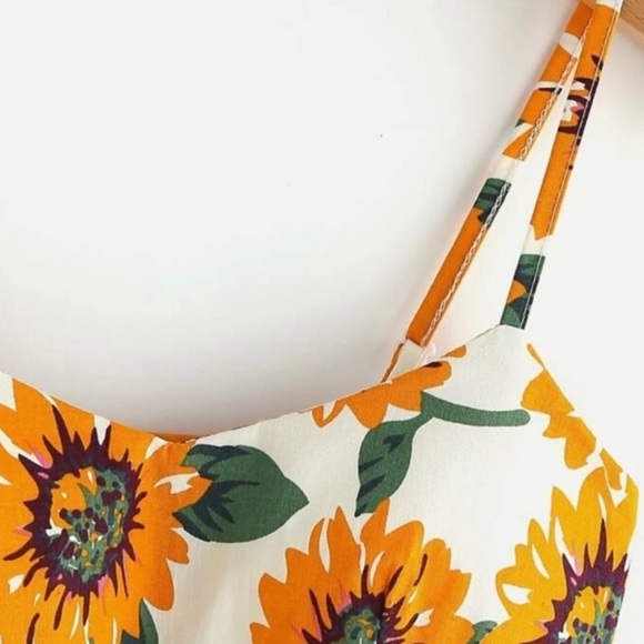 New! Clearance 🔥 Plus Size or Reg Sizes Sunflower 🌻 Boho Cami Dress - Picture 5 of 5